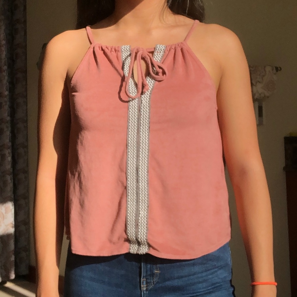 Mauve Suede Tank Top